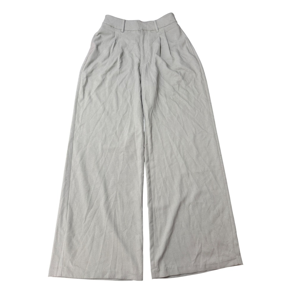 Abercrombie & Fitch Sloane Crepe Tailored Wide Leg Size Sm Short Sage Green